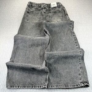 ZARA Baggy Wide Leg Jeans Girls 13-14 (Women 27 X24 1/2) Hi-Rise Faded whiskered